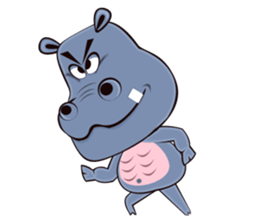 Hugo: top Hippo sticker sticker #4959374