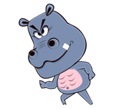 Hugo: top Hippo sticker sticker #4959374