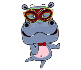 Hugo: top Hippo sticker sticker #4959375