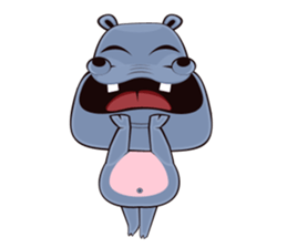 Hugo: top Hippo sticker sticker #4959376