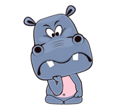 Hugo: top Hippo sticker sticker #4959377