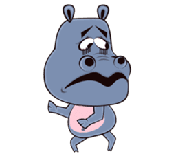Hugo: top Hippo sticker sticker #4959378
