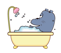 Hugo: top Hippo sticker sticker #4959379