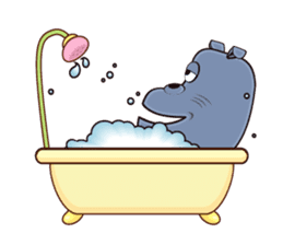 Hugo: top Hippo sticker sticker #4959379