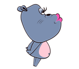 Hugo: top Hippo sticker sticker #4959380