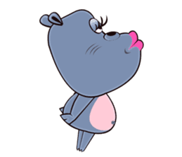 Hugo: top Hippo sticker sticker #4959380