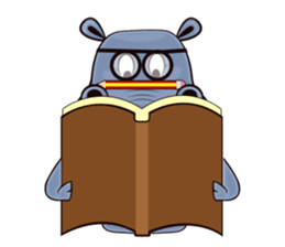 Hugo: top Hippo sticker sticker #4959381