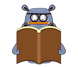 Hugo: top Hippo sticker sticker #4959381