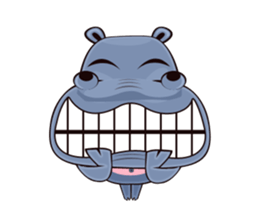 Hugo: top Hippo sticker sticker #4959382