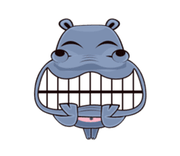 Hugo: top Hippo sticker sticker #4959382