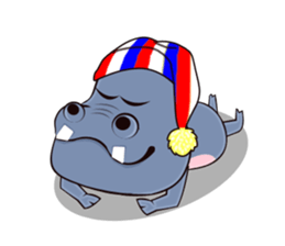 Hugo: top Hippo sticker sticker #4959383