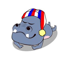 Hugo: top Hippo sticker sticker #4959383