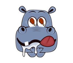 Hugo: top Hippo sticker sticker #4959385
