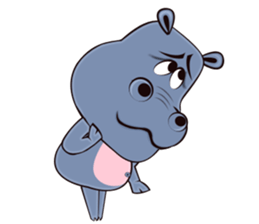 Hugo: top Hippo sticker sticker #4959387