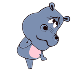 Hugo: top Hippo sticker sticker #4959387