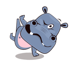 Hugo: top Hippo sticker sticker #4959390