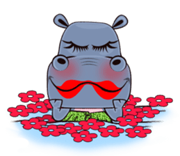 Hugo: top Hippo sticker sticker #4959391