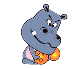Hugo: top Hippo sticker sticker #4959392