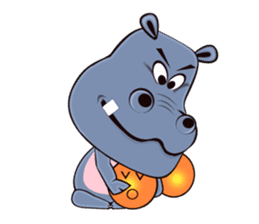 Hugo: top Hippo sticker sticker #4959392