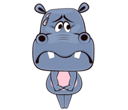 Hugo: top Hippo sticker sticker #4959393
