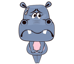 Hugo: top Hippo sticker sticker #4959393