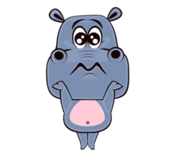Hugo: top Hippo sticker sticker #4959394