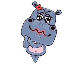 Hugo: top Hippo sticker sticker #4959395