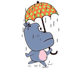Hugo: top Hippo sticker sticker #4959397