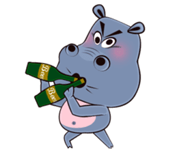Hugo: top Hippo sticker sticker #4959398