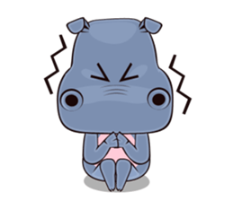 Hugo: top Hippo sticker sticker #4959400