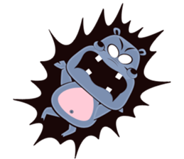 Hugo: top Hippo sticker sticker #4959402