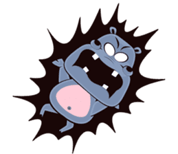 Hugo: top Hippo sticker sticker #4959402