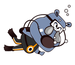 Hugo: top Hippo sticker sticker #4959403