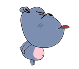 Hugo: top Hippo sticker sticker #4959404