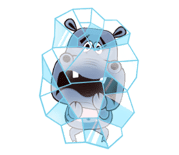 Hugo: top Hippo sticker sticker #4959405