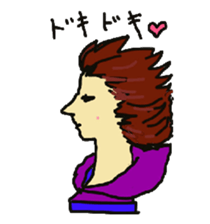 Wig mannequins part3 sticker #4959852