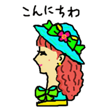 Wig mannequins part3 sticker #4959853