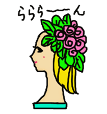 Wig mannequins part3 sticker #4959859