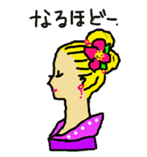 Wig mannequins part3 sticker #4959862