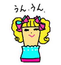 Wig mannequins part3 sticker #4959866