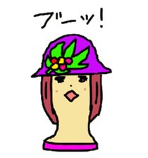 Wig mannequins part3 sticker #4959871