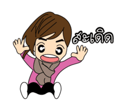 South boy&E-san girl [Thai] sticker #4960081