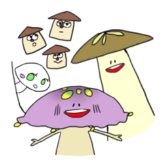 Poison mushroom-chan and Friends