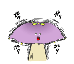 Poison mushroom-chan and Friends sticker #4961262