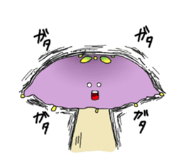 Poison mushroom-chan and Friends sticker #4961262