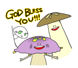 Poison mushroom-chan and Friends sticker #4961285