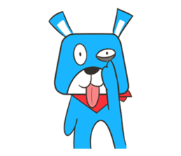 Laika The Blue Dog sticker #4961475