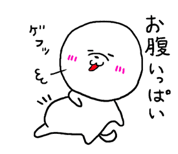 White cute dog. sticker #4961493