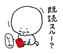 White cute dog. sticker #4961522