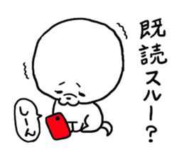 White cute dog. sticker #4961522